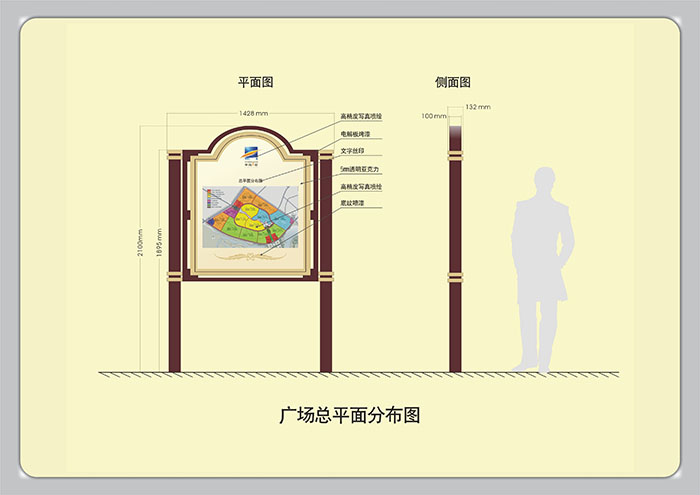 標識導視設計-廣場總平面發布圖|聚奇廣告